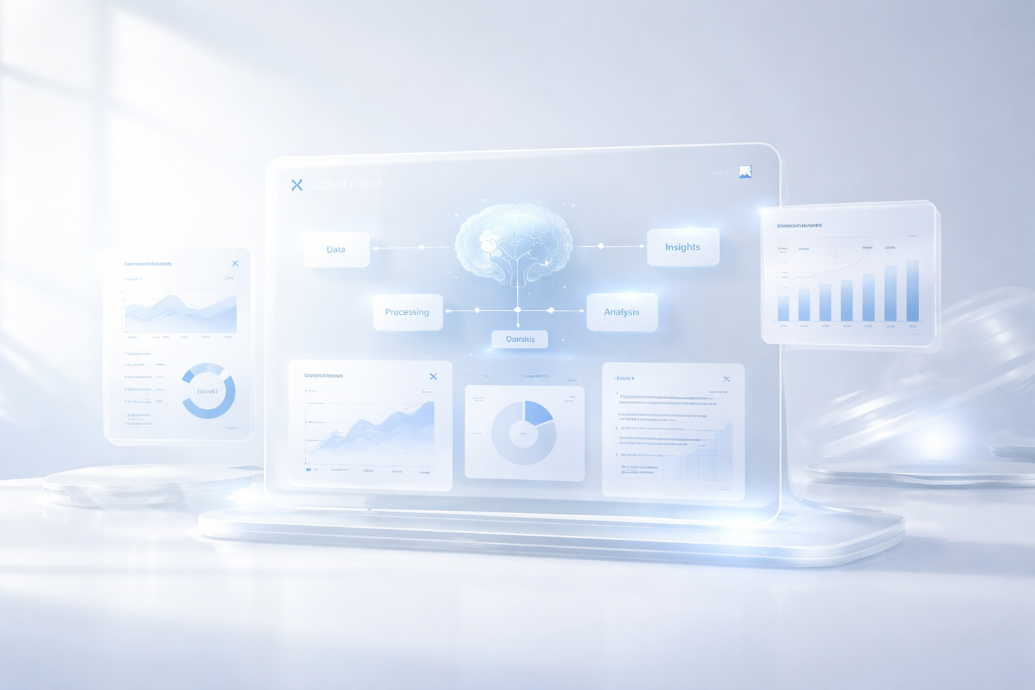 Yerliva AI için premium dashboard hero görseli